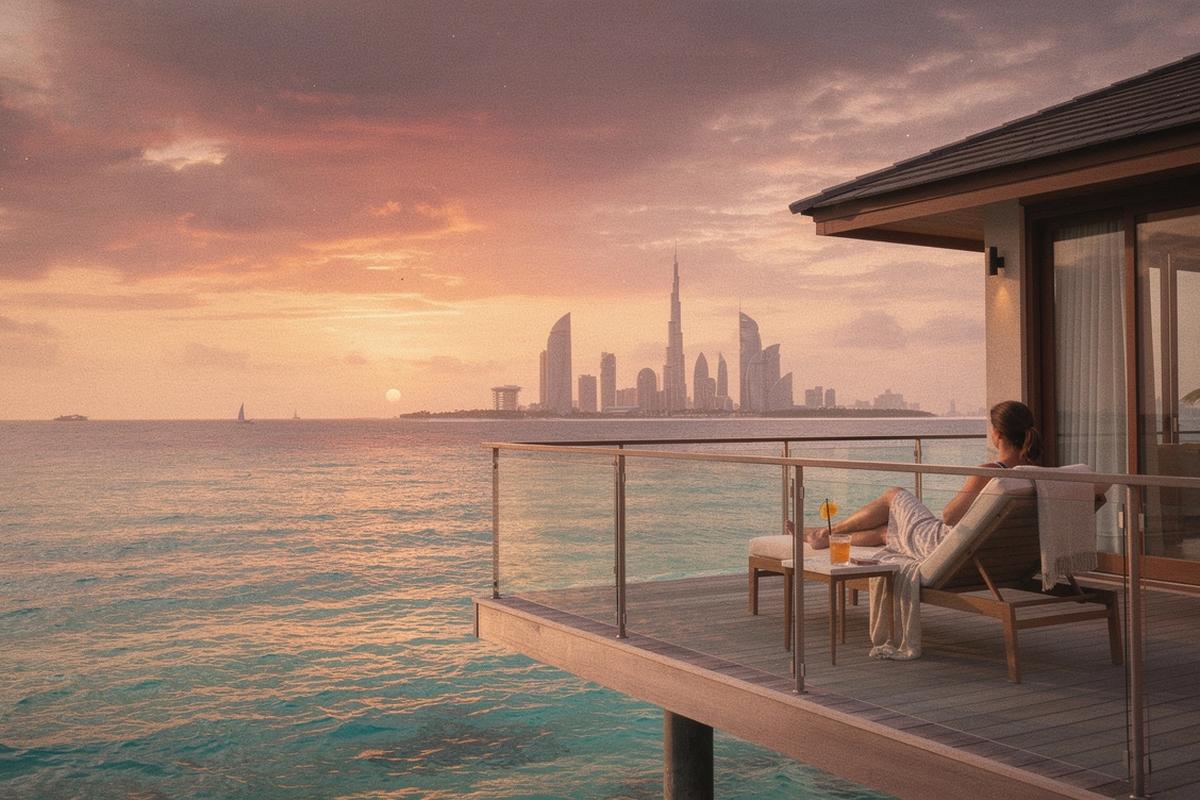 Maldives and UAE private escape travel lifestyle photo